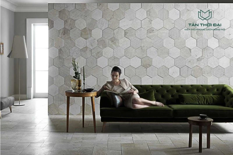 TOP mẫu gạch ốp tường màu xám trắng đẹp nhất năm 2023