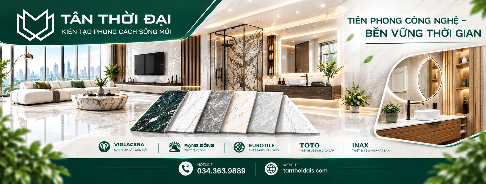 Đại lý cấp 1 chính thức Viglacera uy tín – Tân Thời Đại, 10 năm đồng hành cùng dự án