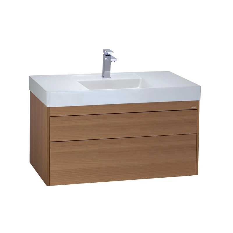 Chậu rửa Lavabo đặt bàn Caesar LF5386 và tủ treo EH05386DWV