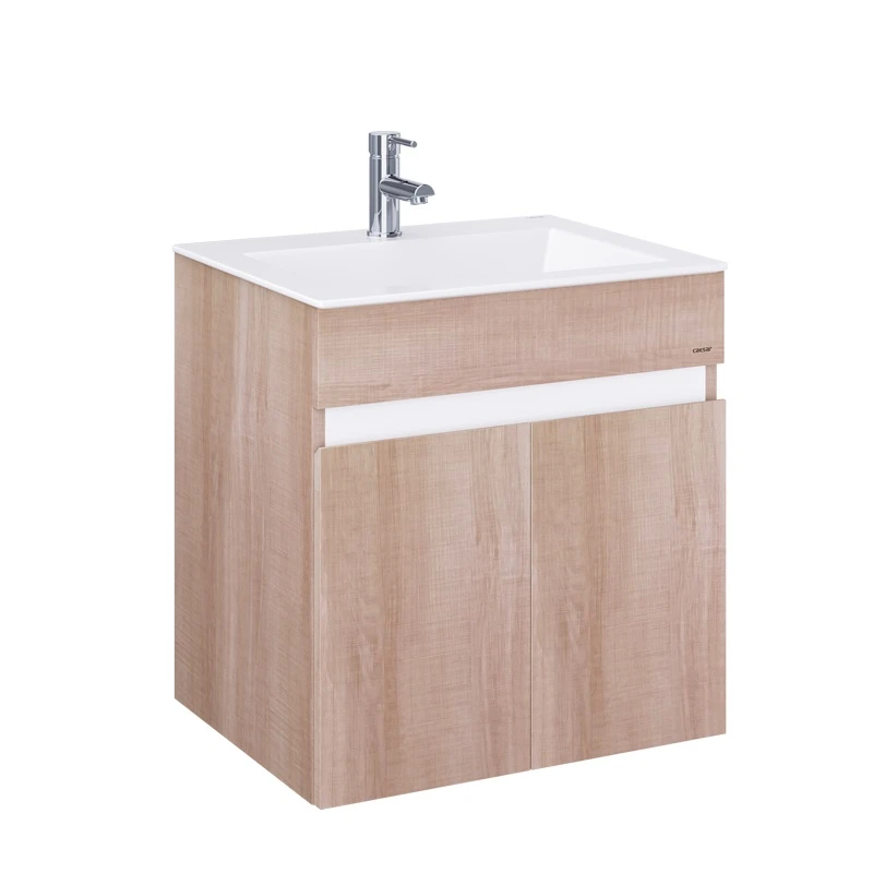 Lavabo và tủ treo tường Caesar LF5017 + EH15017AW7V