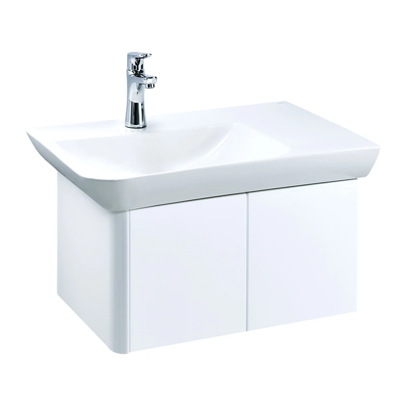 Chậu rửa Lavabo đặt bàn Caesar LF5372 và tủ treo EH05372AV