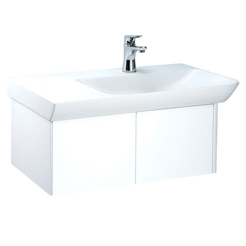 Chậu rửa Lavabo đặt bàn Caesar LF5374 và tủ treo EH05374AV