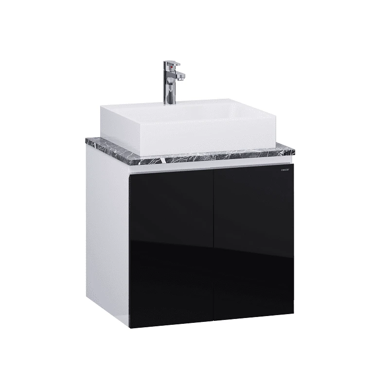 Chậu rửa Lavabo đặt bàn Caesar LF5253 và tủ treo EH46001ADV