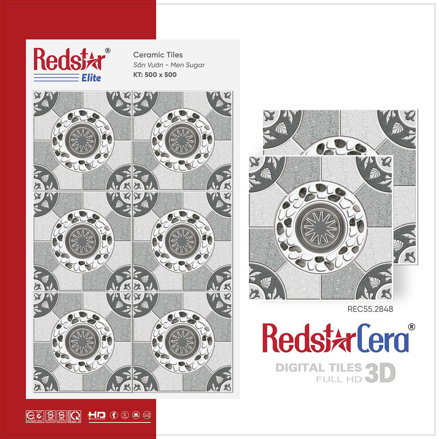 Gạch lát sân vườn 500x500 Redstar REC55.2848