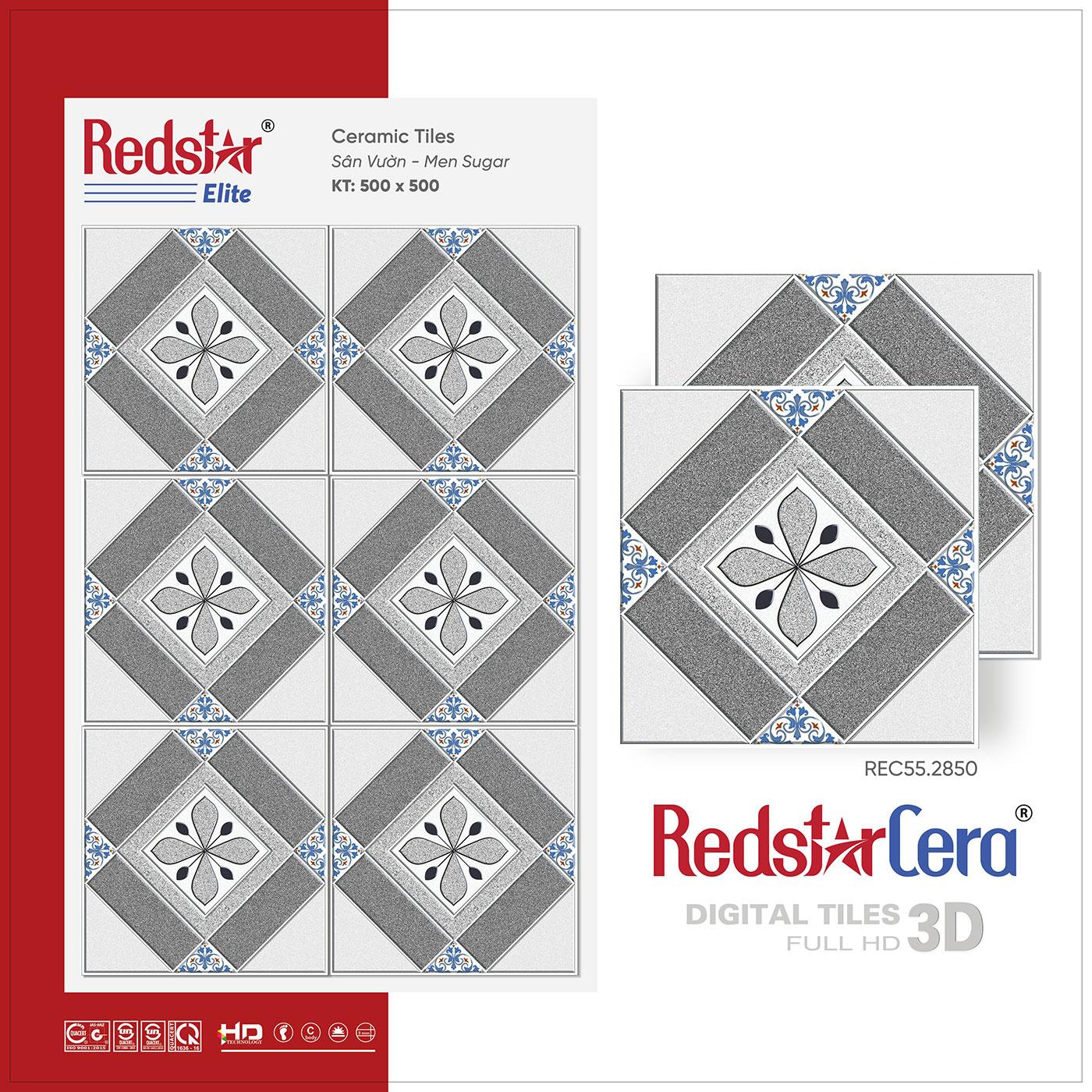 Gạch lát sân vườn 500x500 Redstar REC55.2850