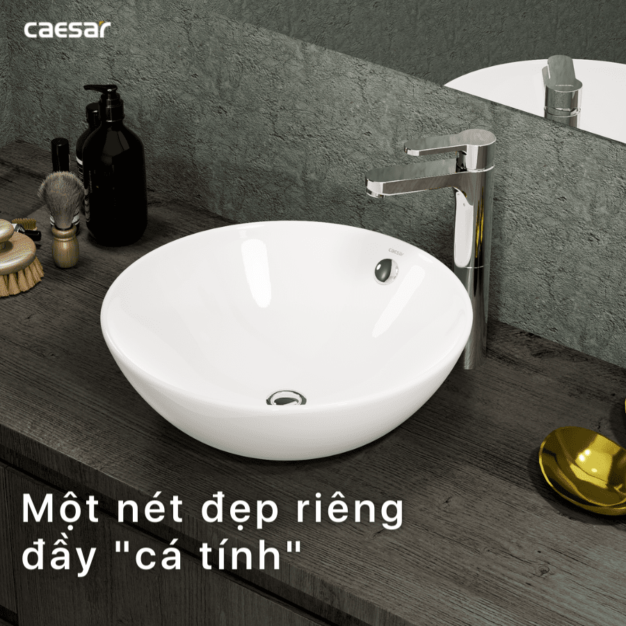 Chậu rửa Lavabo đặt bàn Caesar L5215