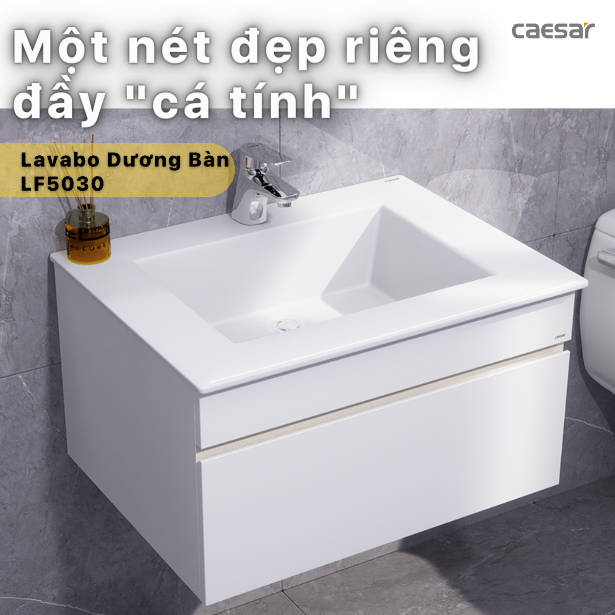 Chậu rửa Lavabo dương bàn Caesar LF5030