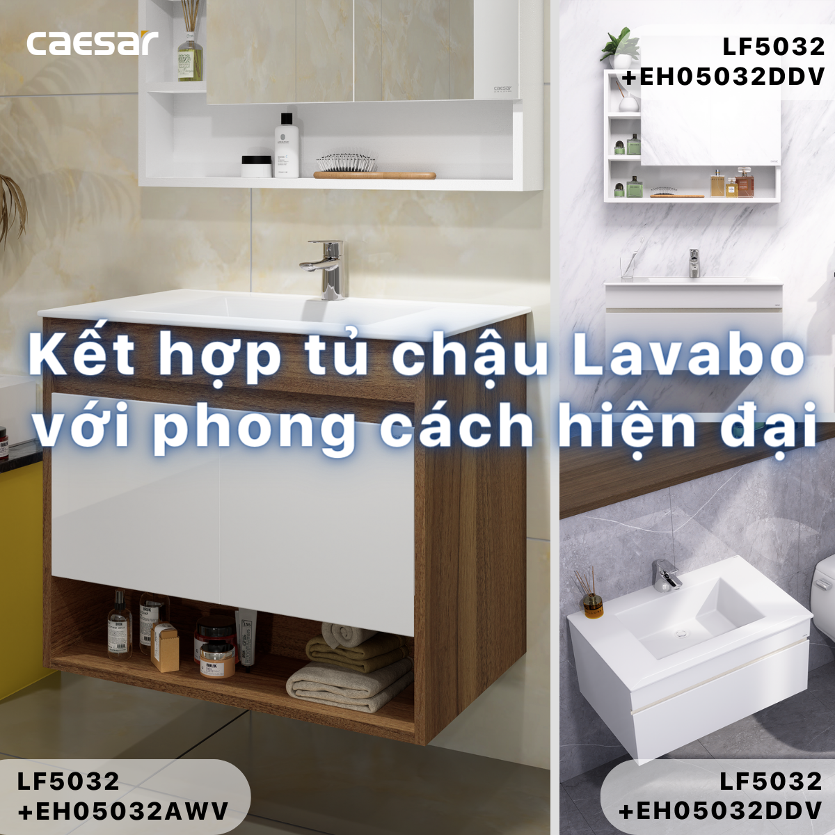 Chậu rửa Lavabo dương bàn Caesar LF5032