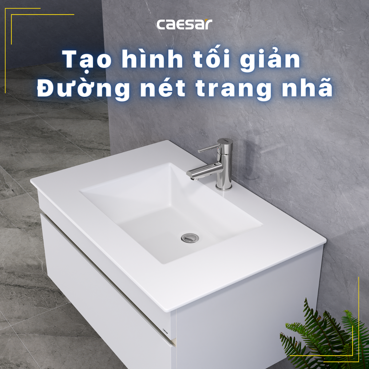 Chậu rửa Lavabo dương bàn Caesar LF5032