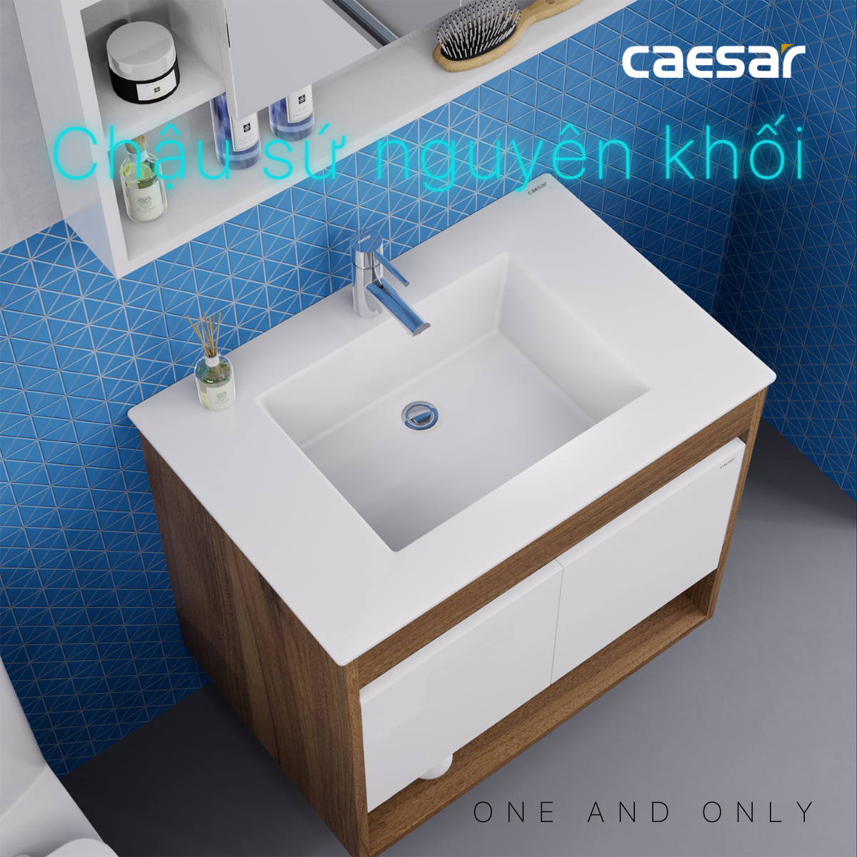 Lavabo và tủ treo tường Caesar LF5032 + EH05032AWV