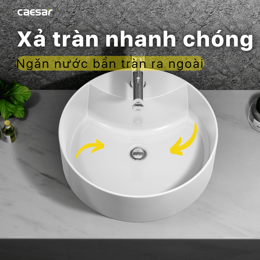 Chậu rửa Lavabo dương bàn Caesar LF5240