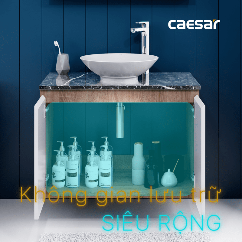 Lavabo và tủ treo tường Caesar L5221 + EH48002AWV