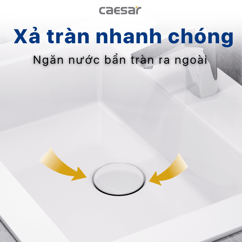 Chậu rửa Lavabo dương bàn Caesar LF5017