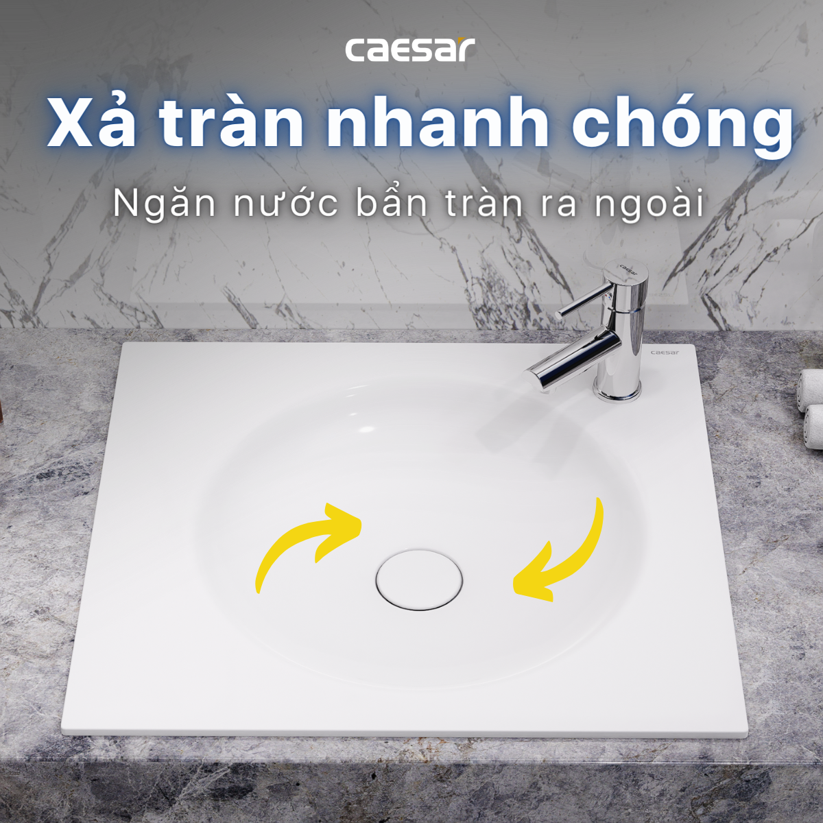 Chậu rửa Lavabo dương bàn LF5038