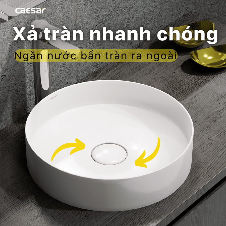 Chậu rửa Lavabo đặt bàn Caesar LF5258