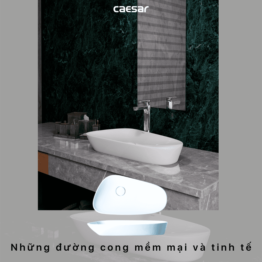 Chậu rửa Lavabo đặt bàn Caesar LF5260