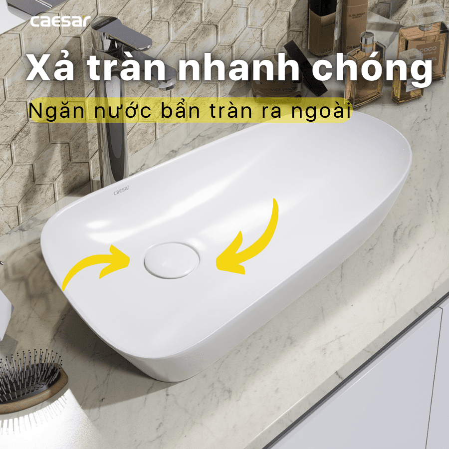 Chậu rửa Lavabo đặt bàn Caesar LF5260