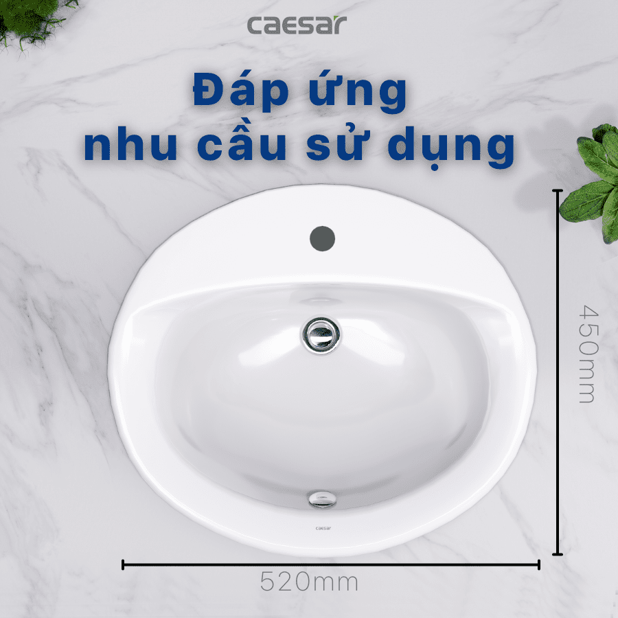 Chậu rửa Lavabo dương bàn Caesar L5018