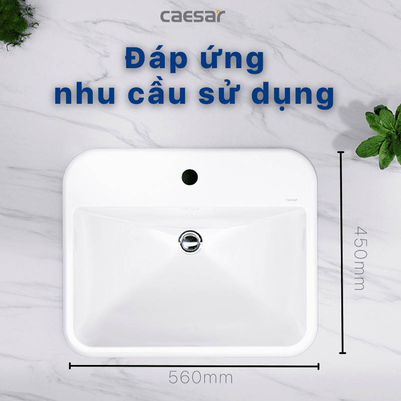 Chậu rửa Lavabo dương bàn Caesar L5019