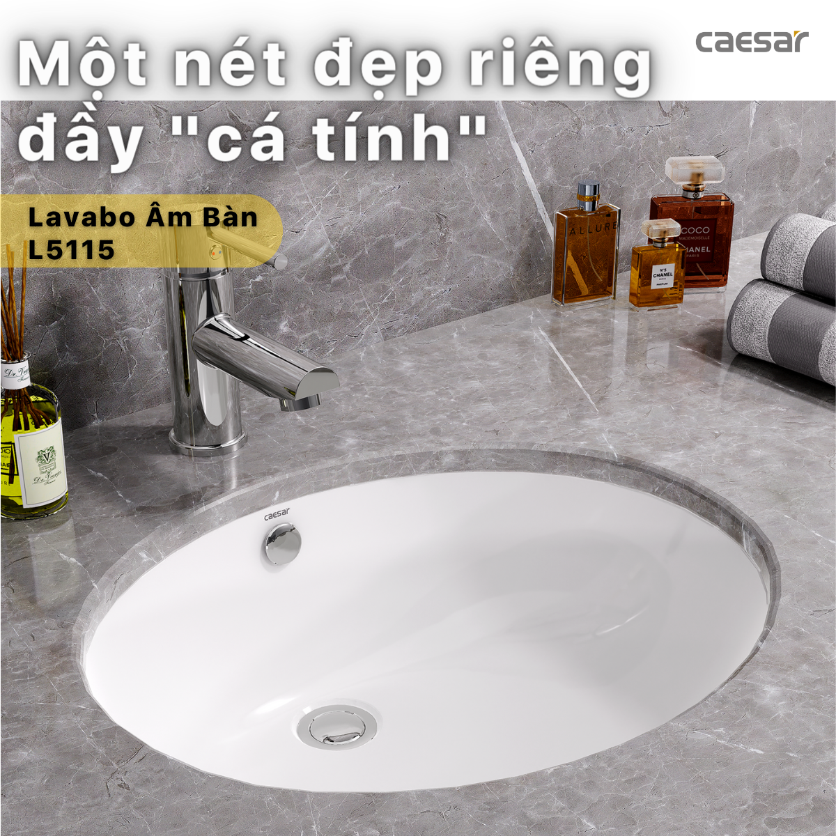 Chậu rửa Lavabo âm bàn Caesar L5115