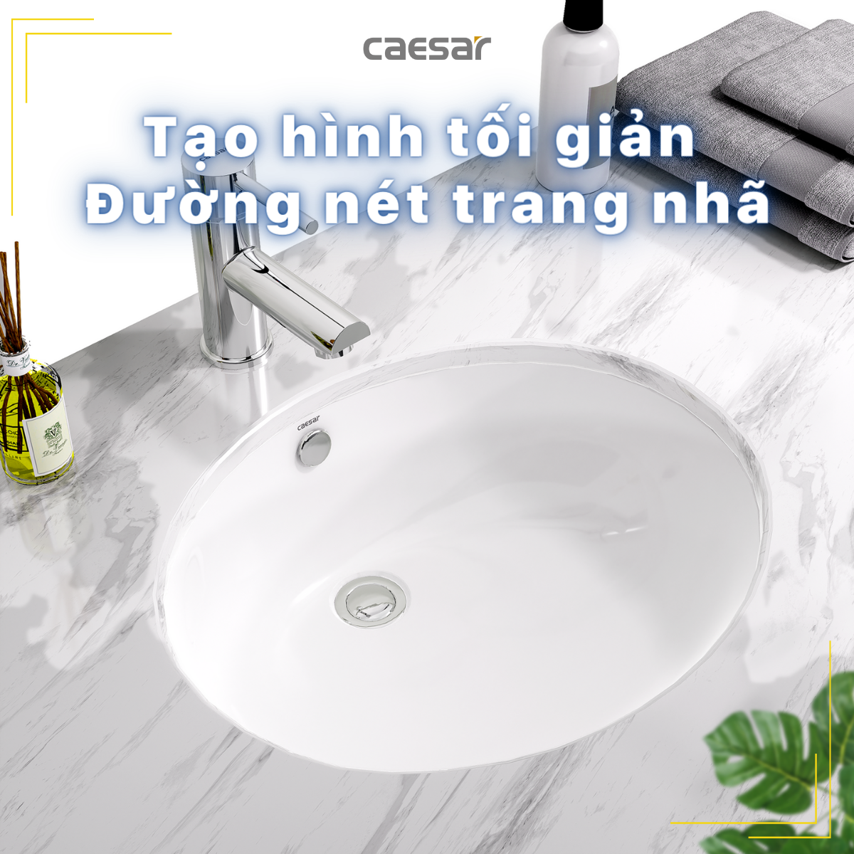 Chậu rửa Lavabo âm bàn Caesar L5115