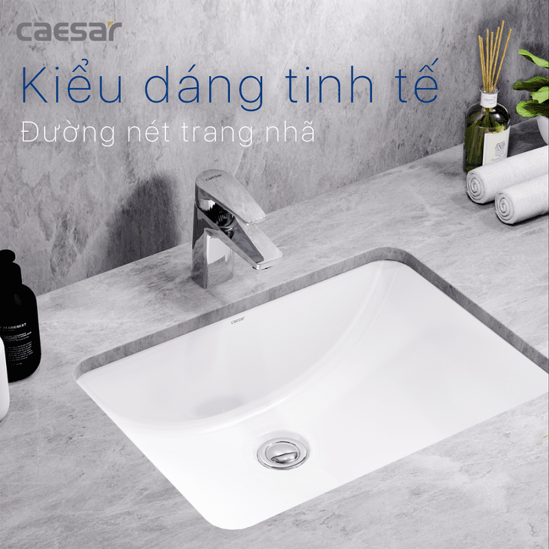 Chậu rửa Lavabo âm bàn Caesar L5125