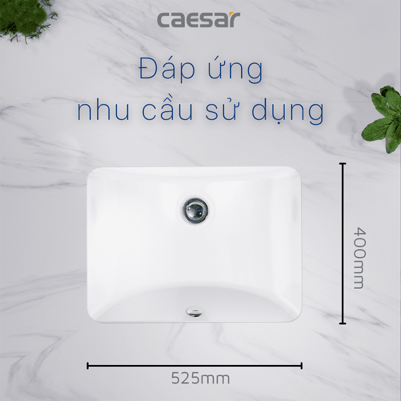 Chậu rửa Lavabo âm bàn Caesar L5125