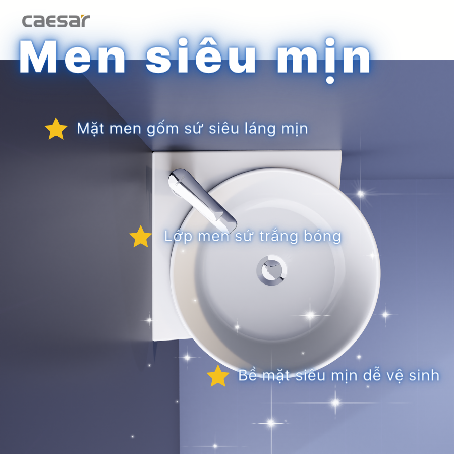 Chậu rửa Lavabo góc treo tường Caesar LF5238