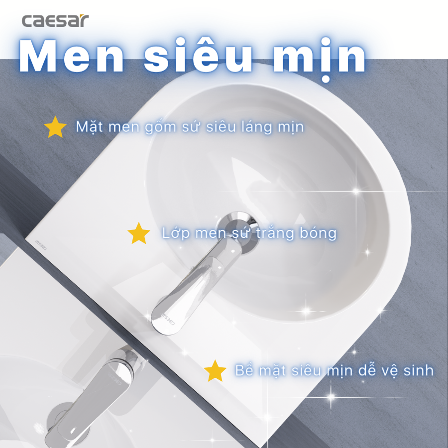 Chậu rửa Lavabo treo tường Caesar L2140