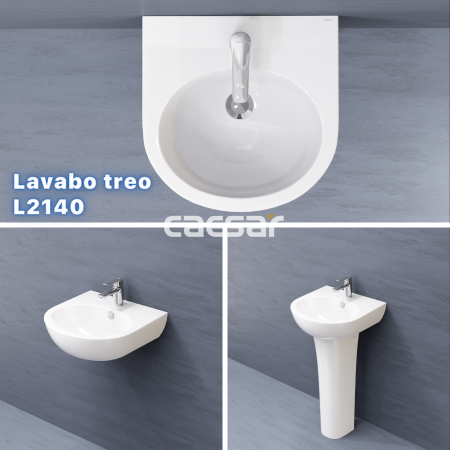 Chậu rửa Lavabo treo tường Caesar L2140