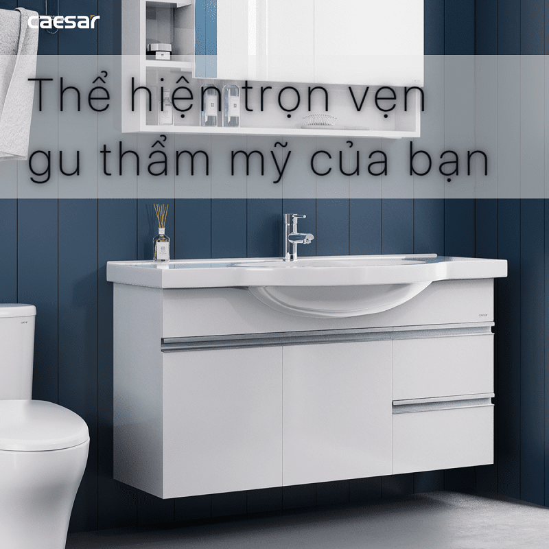 Lavabo và tủ treo tường Caesar LF5324 + EH05324AV