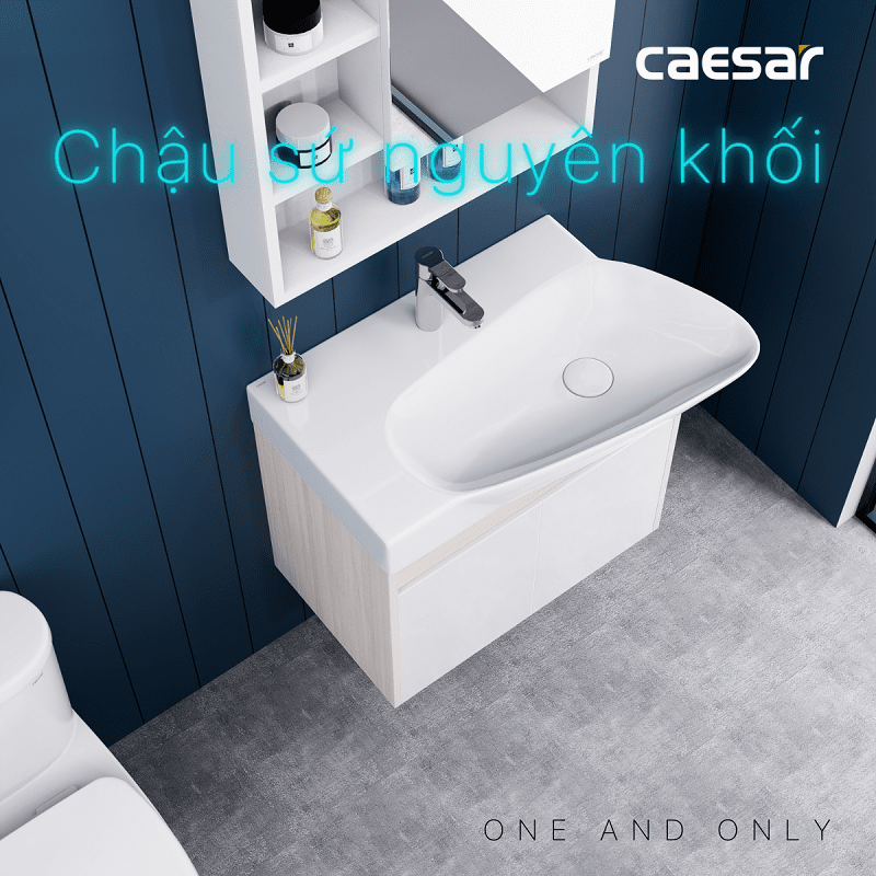 Lavabo và tủ treo tường Caesar LF5364 + EH05362ADV