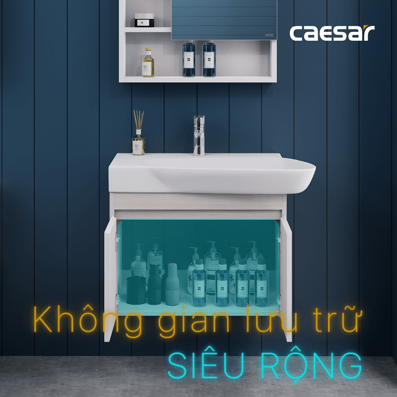 Lavabo và tủ treo tường Caesar LF5364 + EH05362ADV