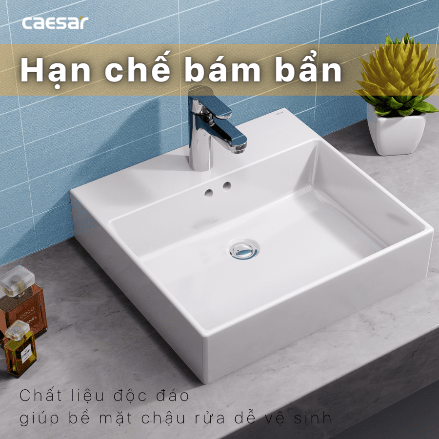 Chậu rửa Lavabo đặt bàn Caesar LF5263