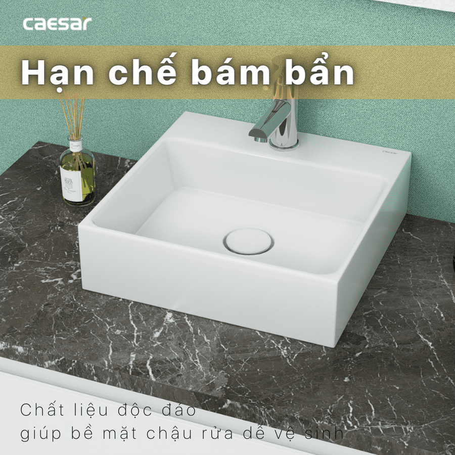 Chậu rửa Lavabo đặt bàn Caesar LF5257