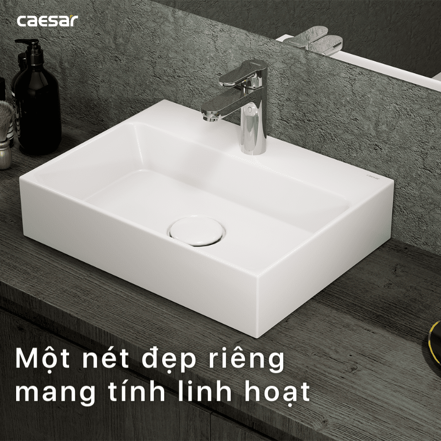 Chậu rửa Lavabo đặt bàn Caesar LF5259