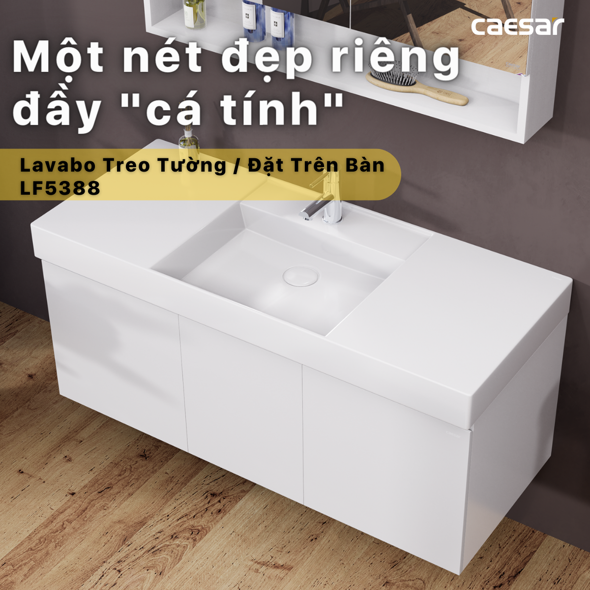 Chậu rửa Lavabo đặt bàn Caesar LF5388