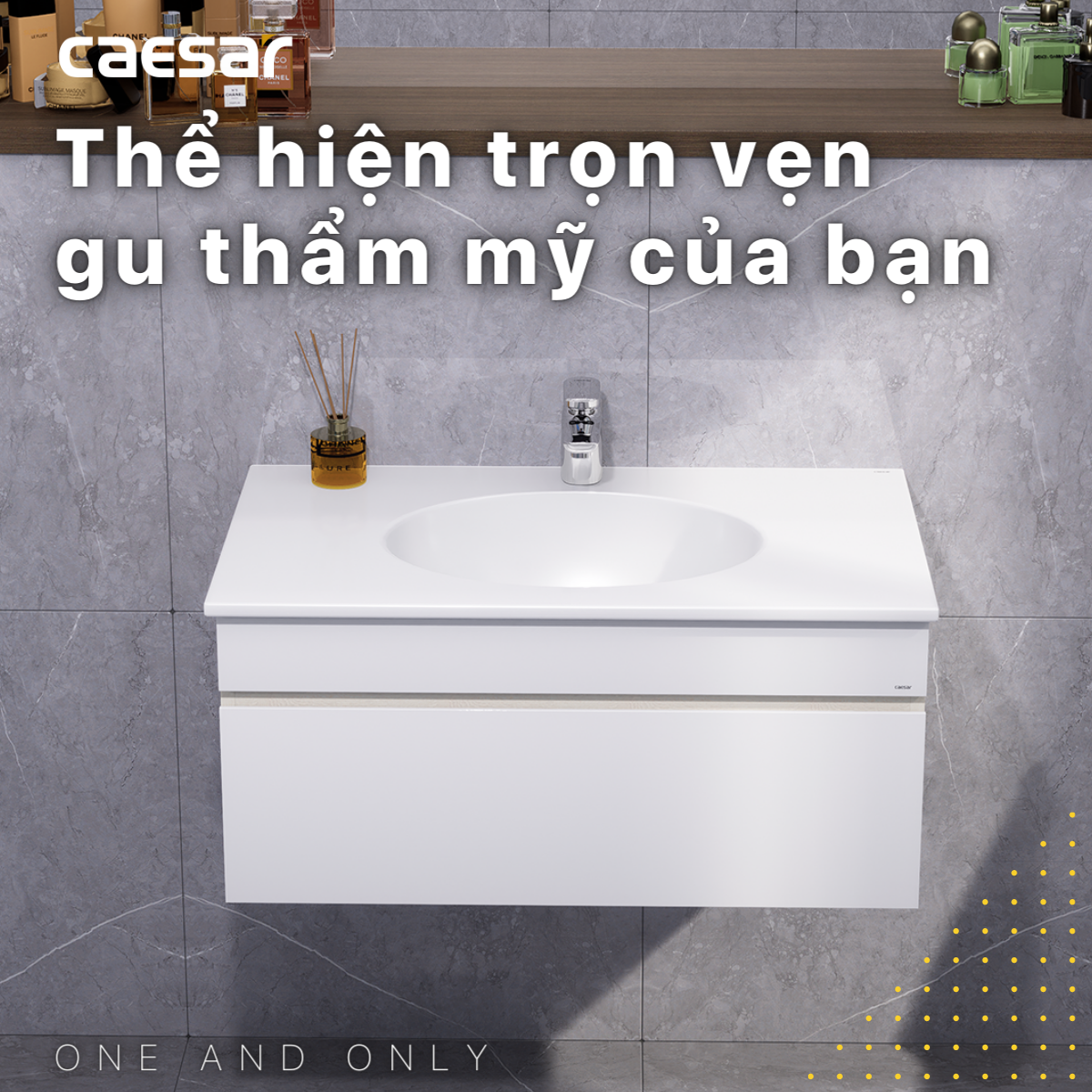 Tủ chậu lavabo treo tường Caesar EH05026DDV