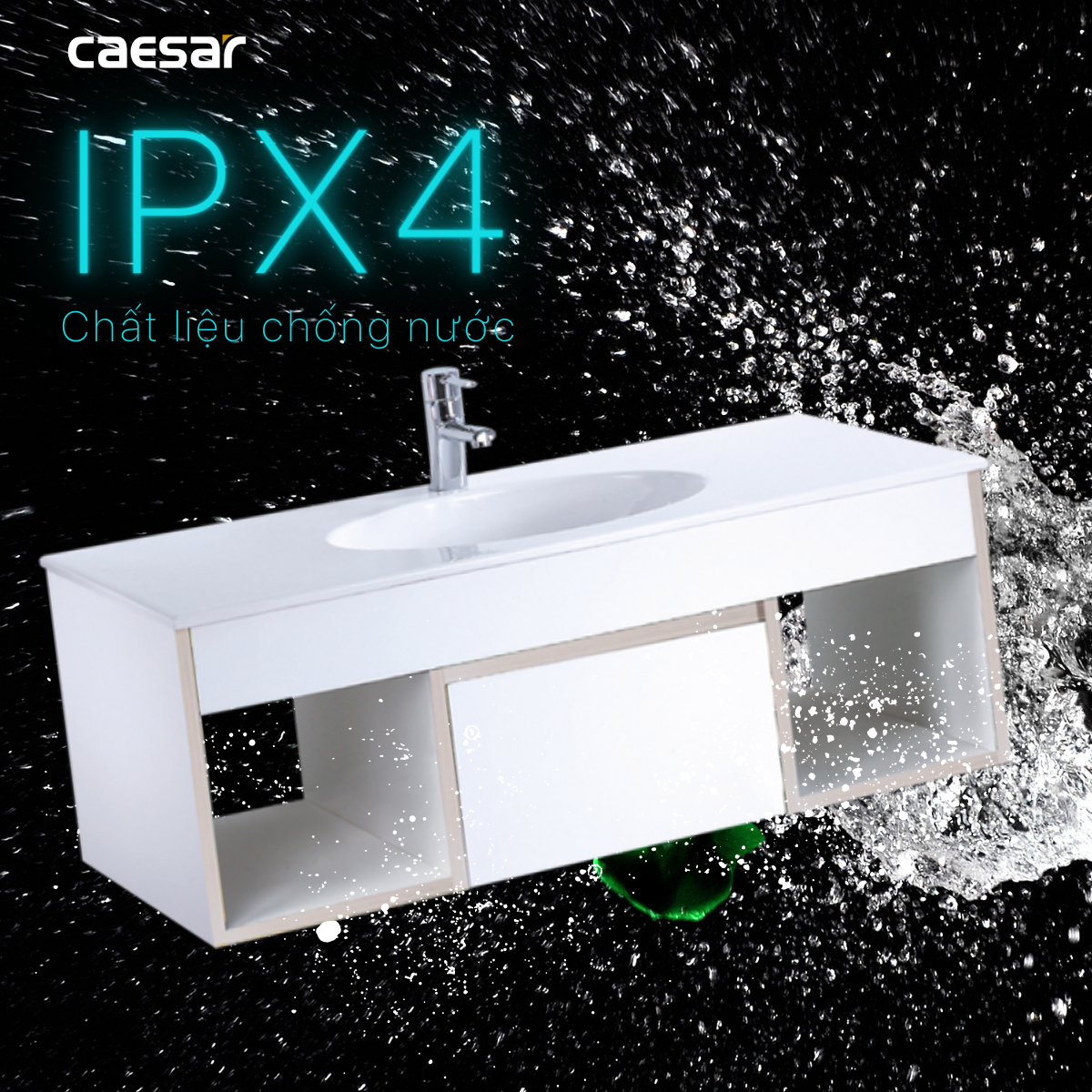 Tủ chậu lavabo treo tường Caesar EH05028DDV