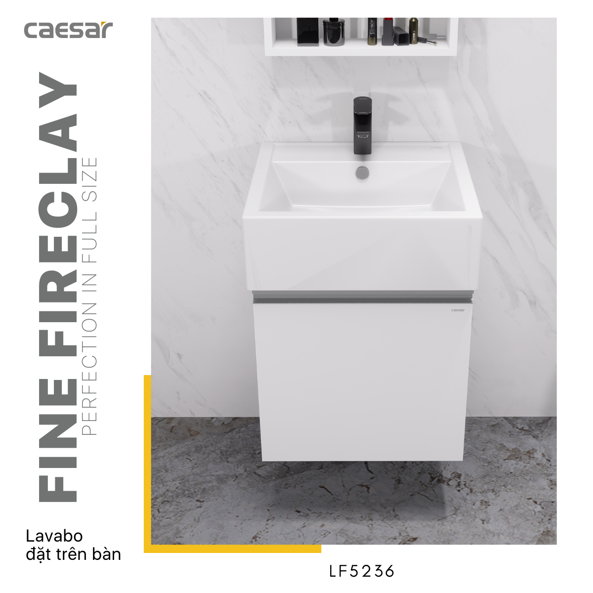 Tủ chậu lavabo treo tường Caesar EH05236AV