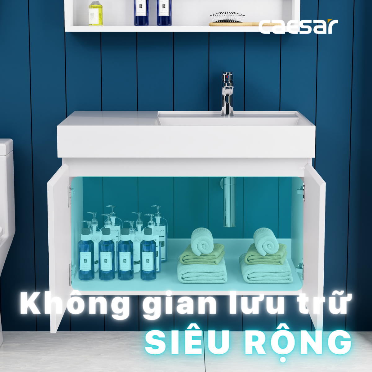 Tủ lavabo treo tường Caesar EH05382AV