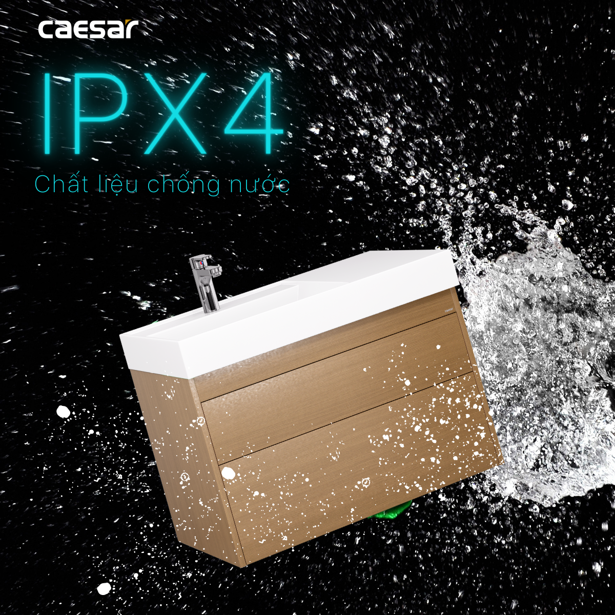 Tủ lavabo treo tường Caesar EH05382DWV