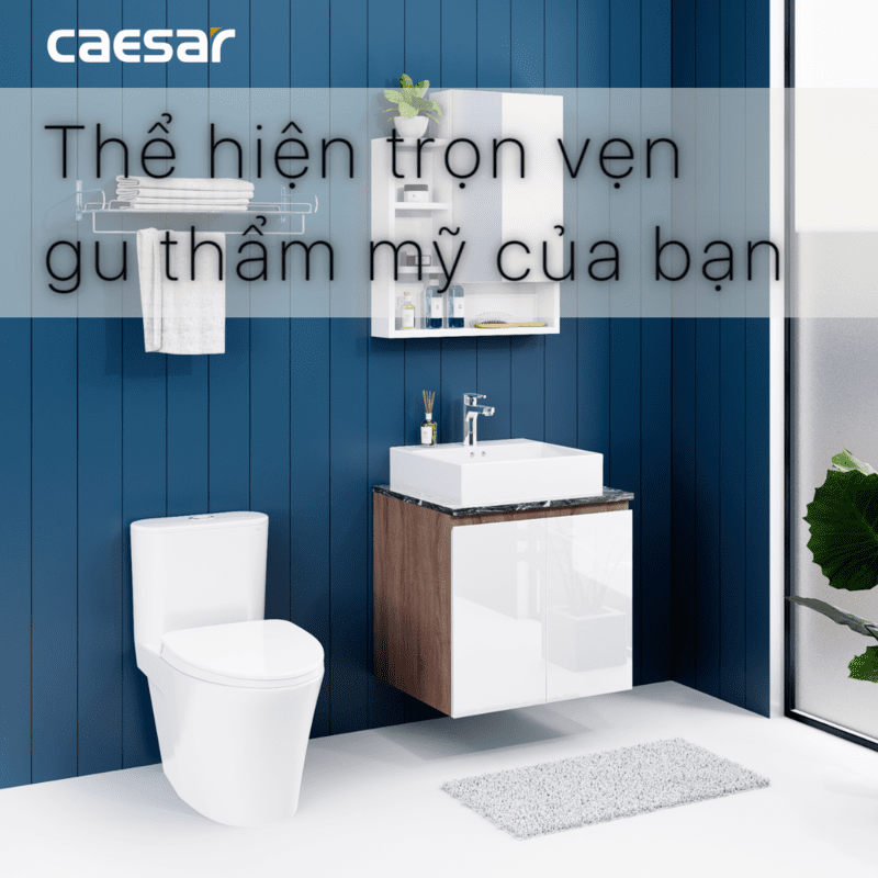 Tủ lavabo treo tường Caesar EH46001AWV