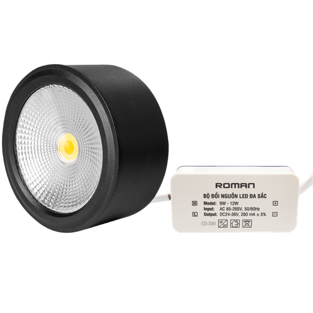 Đèn downlight nổi 12W tròn