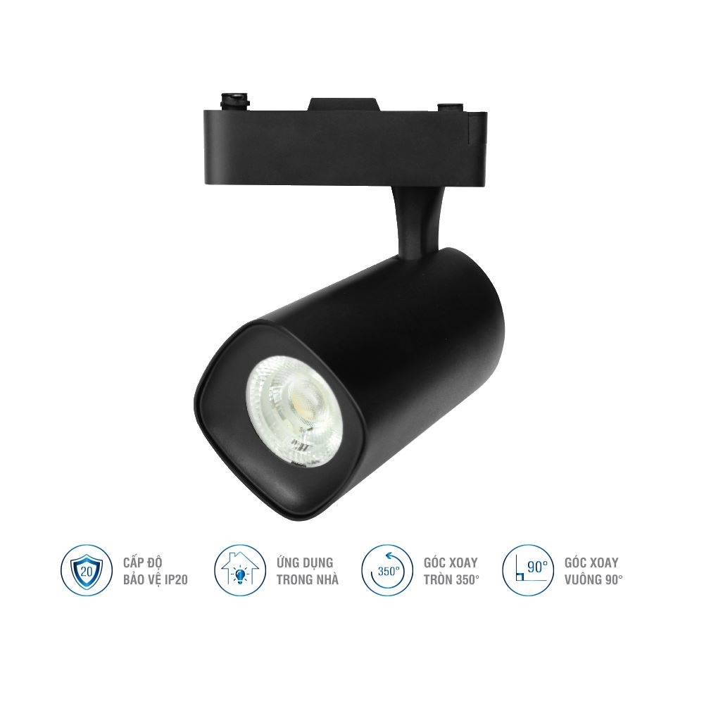 Đèn LED rọi ray trong nhà ELC3006W,B/20D-V