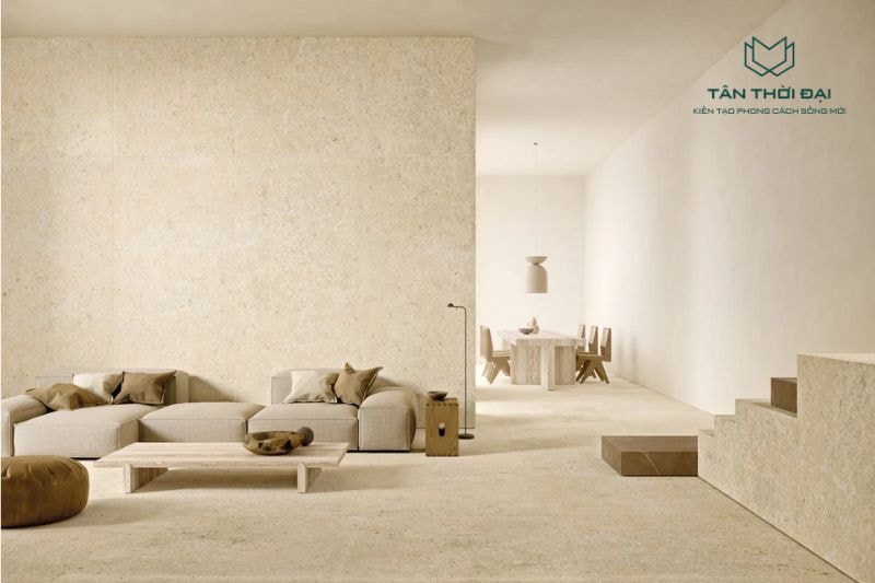 Từng phong cách nội thất lại có những mẫu gạch ốp tường phòng khách khác nhau