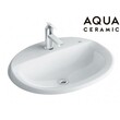 Chậu rửa âm bàn dương vành Inax Aqua Ceramic AL-2395V